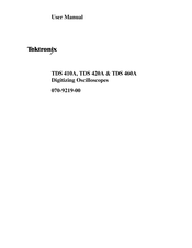 Tektronix TDS 420A User Manual