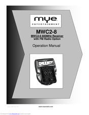 MYE MWC2-8 Operation Manual