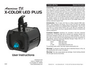 American DJ X-Color LED Plus User Instructions