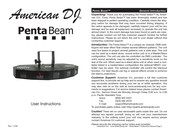 American DJ Penta Beam User Instructions