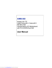 Advantech AIMB-560 Series User Manual