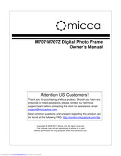 Micca M707 Owner's Manual