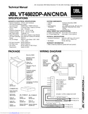 JBL VT4882DP-AN Technical Manual