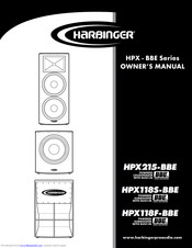 Harbinger HPX118F - BBE Owner's Manual