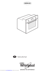 Whirlpool AKZM 654 User And Maintenance Manual