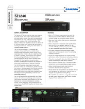 Samson SZ1240 Product Specification Sheet