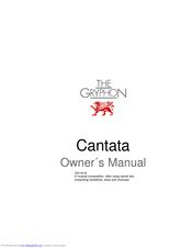 Gryphon Cantata Owner's Manual