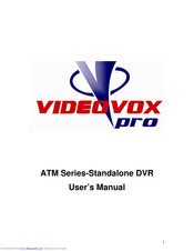 Videovox Pro DVR User Manual