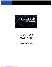 Proxim RangeLAN2 7500 User Manual
