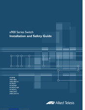 Allied Telesis AT-9924T/4SP Installation And Safety Manual