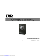 FUNDAMENTAL ACOUSTIC RESEARCH LBE 15 A Owner's Manual