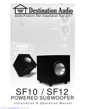 Destination Audio SF10 Installation & Operation Manual