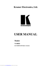 Kramer VS-88HD User Manual