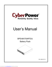 CyberPower BPE48V75ART2U User Manual