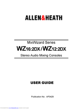 Allen & Heath WZ16:2DX User Manual