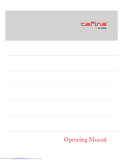 Cafina ALPHA-12CM Operating Manual