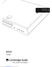 Cambridge Audio azur 651 User Manual