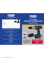 Power Craft 14.4 Volt CORDLESS HAMMER DRILL User Manual & Warranty Information
