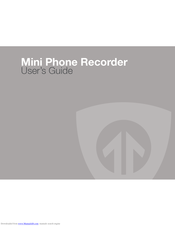 Brickhouse Security Mini Phone Recorder User Manual