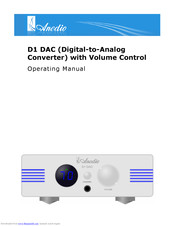 Anedio D1 Operating Manual
