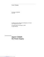 Agilent Technologies E3632A User Manual
