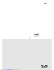 Polar Electro F17 User Manual