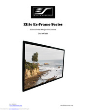 Elite Screens Elite Ez-Frame Series User Manual