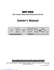 AudioControl MP-200 Owner's Manual
