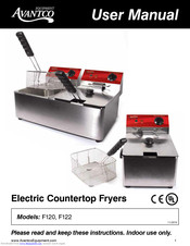 Avantco F122 User Manual