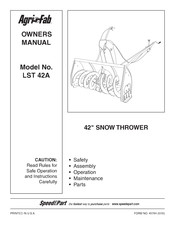 Agri-Fab LST 42A Owner's Manual
