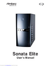 Antec Sonata Elite User Manual