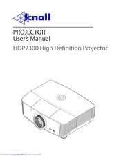 Knoll HDP2300 User Manual