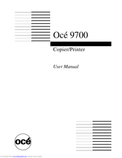 Oce 9700 User Manual