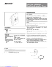 Raychem QuickStat Installation & Operation Manual