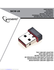Gembird NICW-U6 User Manual