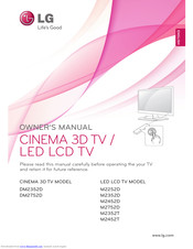 LG M2452D Owner's Manual