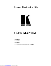 Kramer VS-44HC User Manual