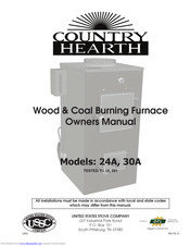 Country Hearth 24A Owner's Manual
