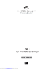 ELECTROCOMPANIET EMP 3 Owner's Manual