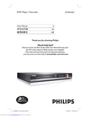 Philips DVDR3460 User Manual