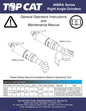TOP CAT 46BRA5 General Operators Instructions And Maintenance Manual