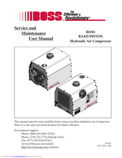 Boss Industries BA435 Piston Service And Maintenance User Manual