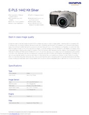 Olympus E-PL5 1442 Specifications