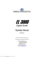 Transcell Technology EL 3000 Operation Manual
