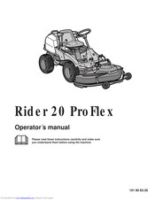 Husqvarna Rider 20 ProFlex Operator's Manual
