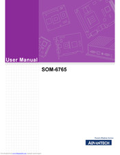 Advantech SOM-6765 User Manual