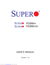 Supero PDSMA-E+ User Manual