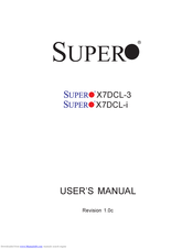 Supero X7DCL-i User Manual