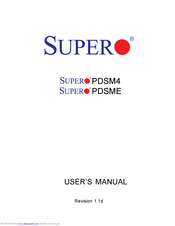 Supero PDSM4 User Manual