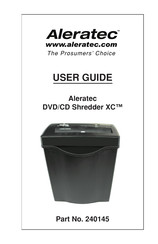 Aleratec DVD/CD Shredder XC User Manual